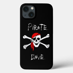 Black Pirate Skull Crossbones iPhone Cover Case