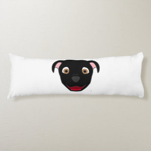 Black Pitbull Body Cushion