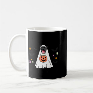 Black Pitbull Boo Ghost Dog Lover Happy Halloween Coffee Mug
