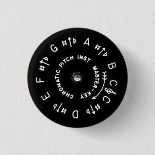 Black Pitchpipe Small 3 Cm Round Badge