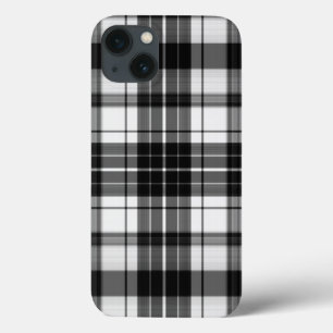 Black Plaid iPhone 13 Case