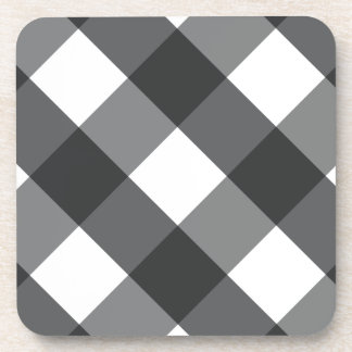 black plaid coaster