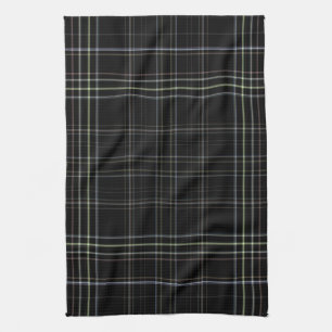 Black Plaid Tea Towel