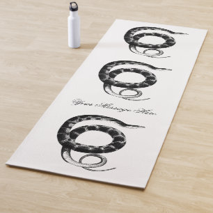 Black plain-bellied water snake yoga mat