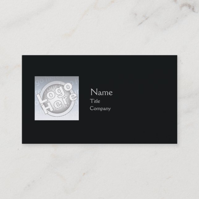 Black Plain - Business Card (Front)