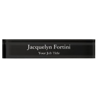 Black Plain Elegant Modern Minimalist