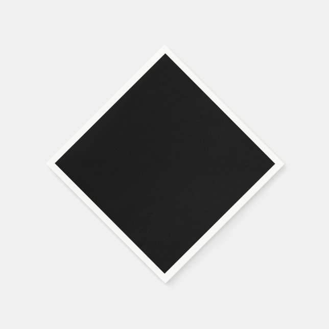 Black Plain Napkin (Corner)