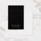 Black Plain Simple Custom Earring Card
