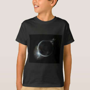 black planet 3d illustration in the universe T-Shirt