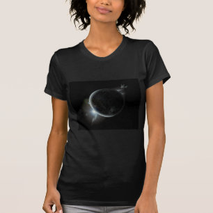 black planet 3d illustration in the universe T-Shirt