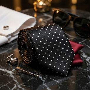 Black & Platinum Ultra Premium Subtle Luxury Tie