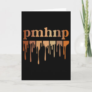 Black Pmhnp Psychiatric Mental Health Nurse Practi Card