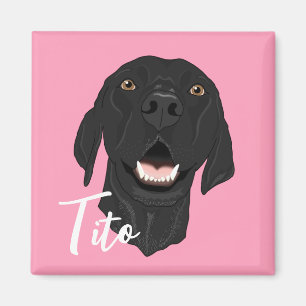 Black Pointer Puppy Magnet