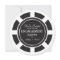 Black Poker Chip Engagement Party Invitation