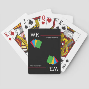 black poker-club playin playing cards