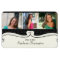 Black polka dot 3 photo custom graduation magnet