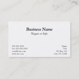Black Polka Dot Business Card