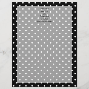Black polka dot pattern