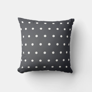 Black Polka Dot Pattern Cushion