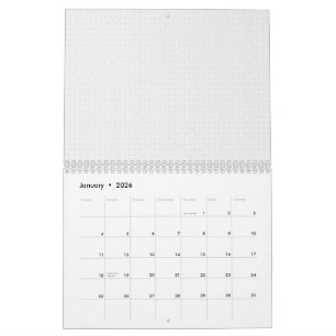 Black Polka Dot Seamless Pattern Tiny Dots Calendar