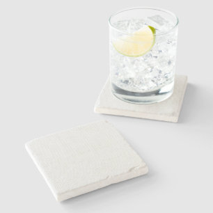 Black Polka Dot Seamless Pattern   Tiny Dots Stone Coaster
