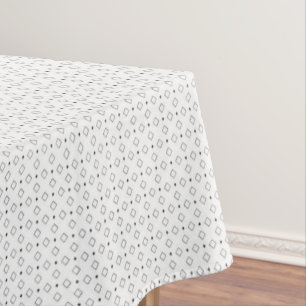 Black Polka Dot Seamless Pattern Tiny Dots Tablecloth