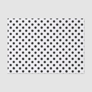 Black Polka Dot Tissue Paper