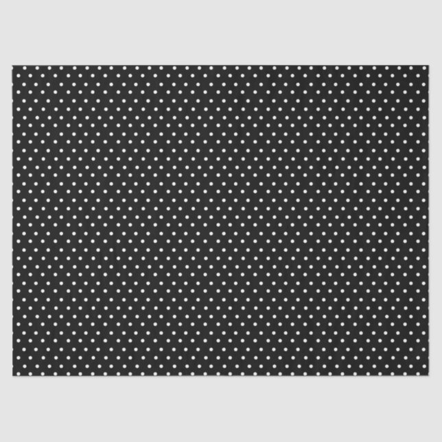 Black Polka Dot Tissue Paper (Front)