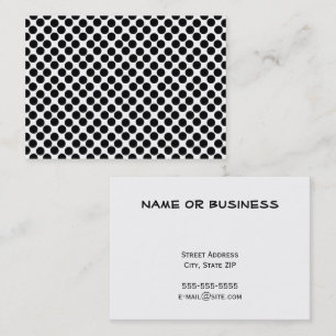 Black Polka Dots Business Card