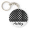 Black Polka Dots Custom Monogram