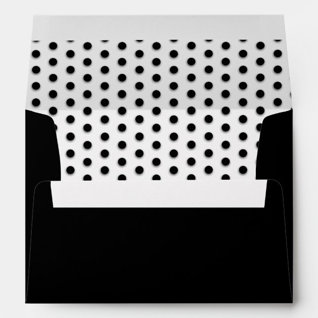 Black Polka Dots! Envelopes (Back (Bottom))