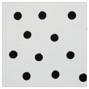 Black Polka Dots Fabric