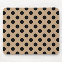Black polka dots on beige