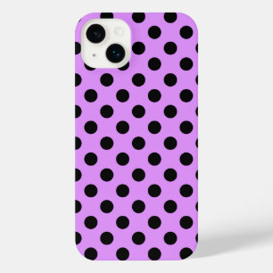 Black polka dots on lilac Case-Mate iPhone case