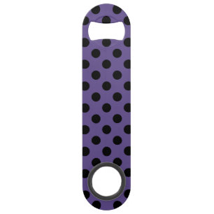 Black polka dots on ultra violet