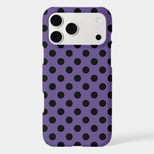 Black polka dots on ultra violet