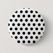 Black polka Dots On White Background