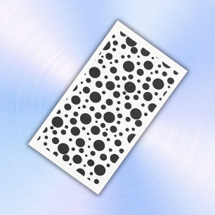 Black Polka Dots on White   Napkin