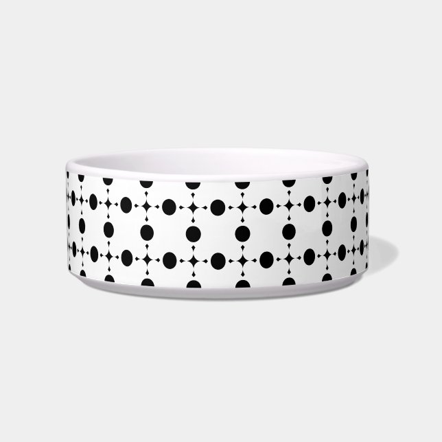 Black Polka Dots, Polka Dot Pattern, Dots, Dotted Bowl (Front)