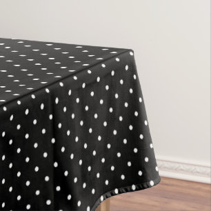 Black Polka Dots Table Cloth Birthday Party