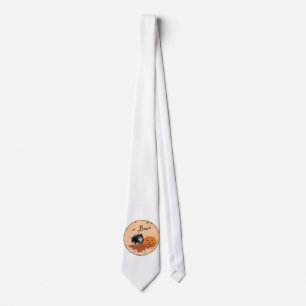 Black Pomeranian Halloween Tie