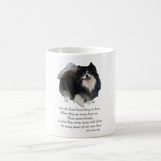 Black Pomeranian Keepsake Coffee Mug (Center)