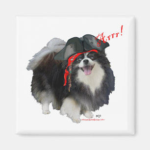 Black Pomeranian Pirate - Arrr! Magnet