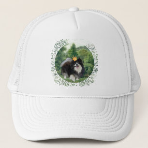 Black Pomeranian Prince Trucker Hat