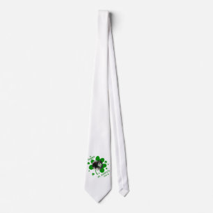 Black Pomeranian St Patricks Day Tie