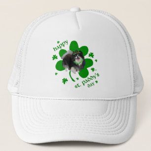 Black Pomeranian St Patricks Day Trucker Hat