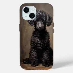 Black Poodle  iPhone 15 Case