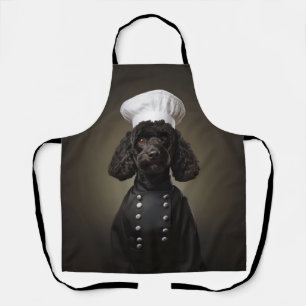 Black Poodle Chef Cooking Apron