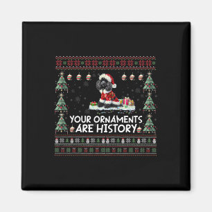 Black Poodle Christmas Tree Lights Decorations Xma Magnet