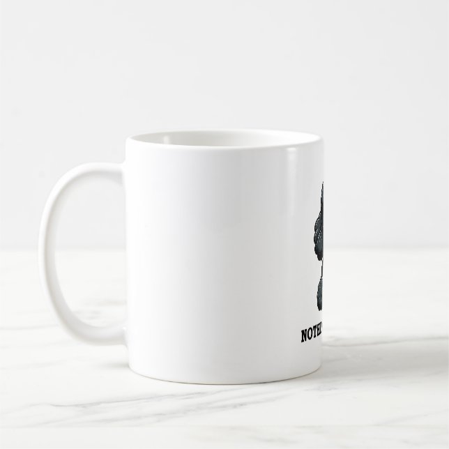Black Poodle Coffee Nothing But Black Mug (Left)